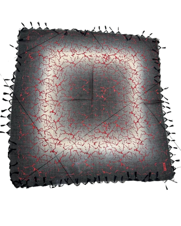 Scarfeena SCRF2518 Black/Red Dappled Pre-Tied Bandanna Myselflingerie.com